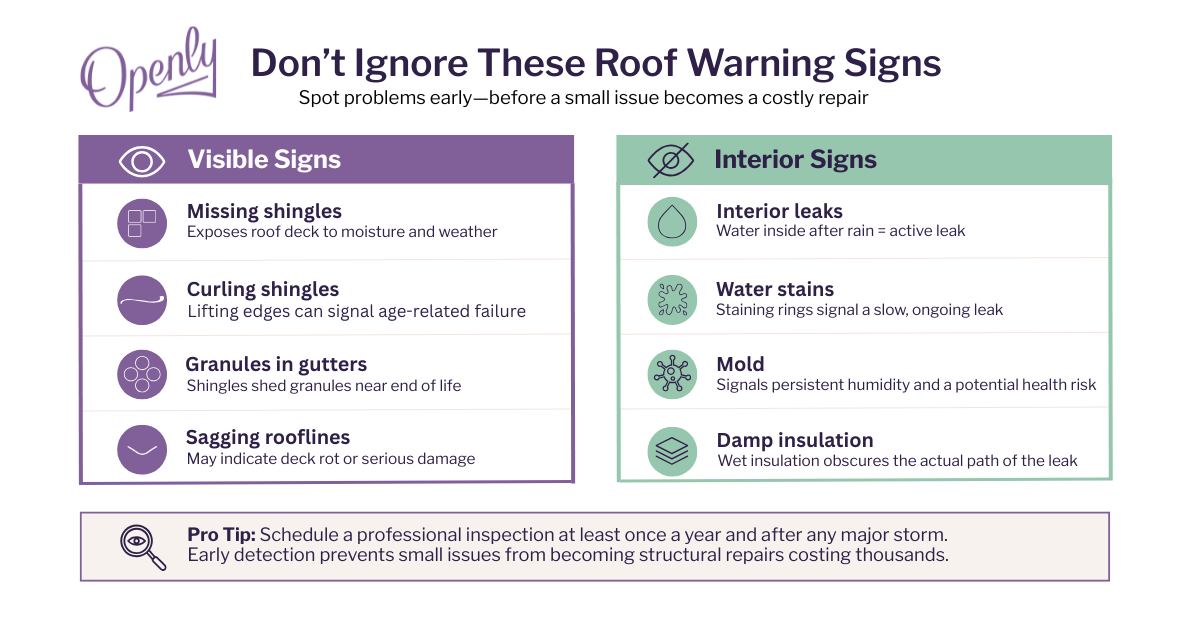 Roof Warning Signs Infographic