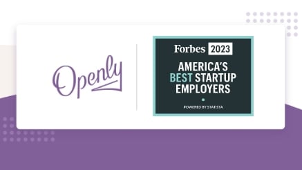 Openly Recognized in Forbes' America’s Best Startup Employers 2023